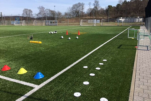 Fußballplatz vor Training Alex Roos Fußballschule Kaiserslautern