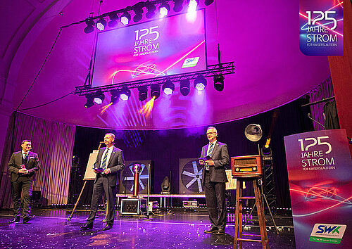 Eröffnung durch die SWK-Vorstände Richard Mastenbroek und Markus Vollmer | 125 Jahre Strom für Kaiserslautern