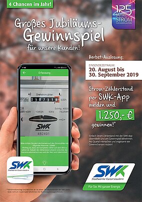 Jubiläumsgewinnspiel für SWK-Kunden 