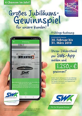 Jubiläumsgewinnspiel für SWK-Kunden 