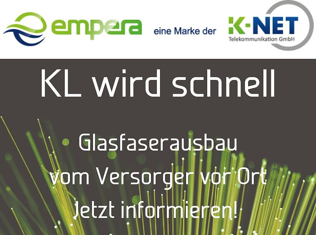 Werbung SWK, empera, k-net Glasfaserausbau